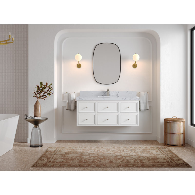 Roswell X P 22 po D Meuble-lavabo simple, Venatino, 2 po