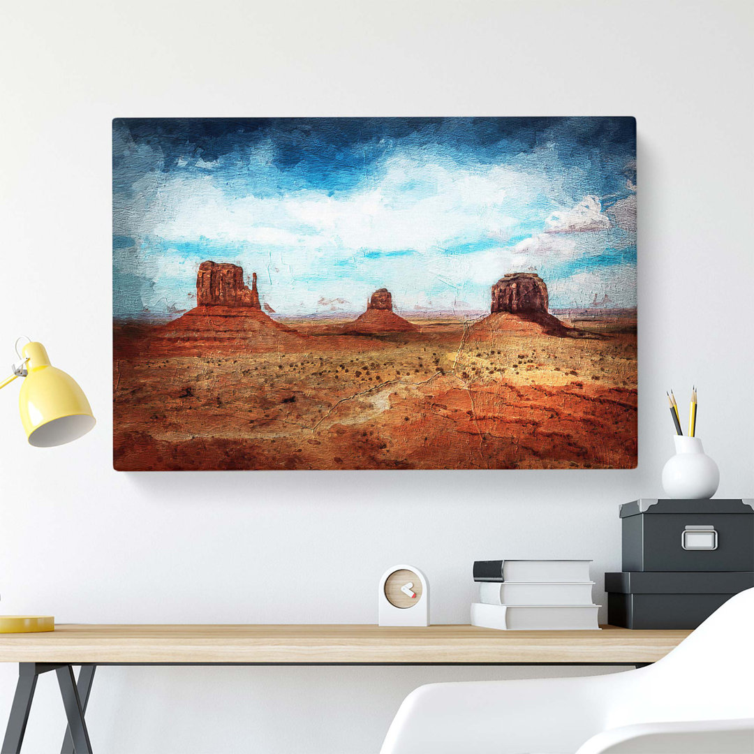 Monument Valley in Navajo Tribal Park - Wrapped Canvas