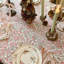 Nappe carrée - Béatrice florale rose et verte-108347025