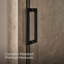 Porte de douche pivotante H 76 po avec verre épais 5/16 po-115312545