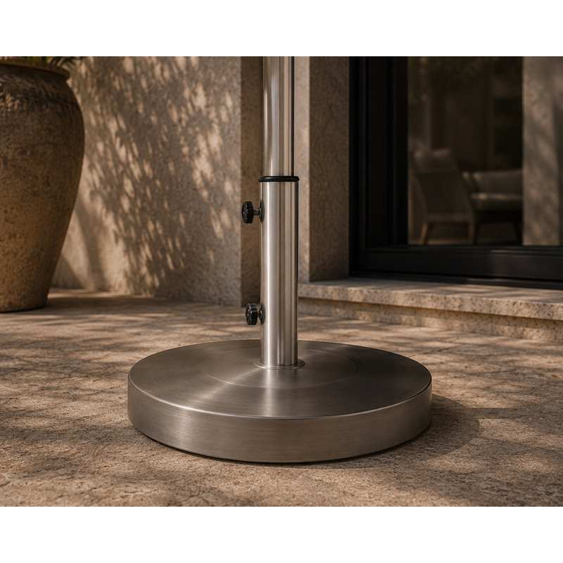 Aynura 55 lb. Steel Free-Standing Umbrella Base – Heavy-Duty Modern Outdoor Stand with Clean Contemporary Aesthetic