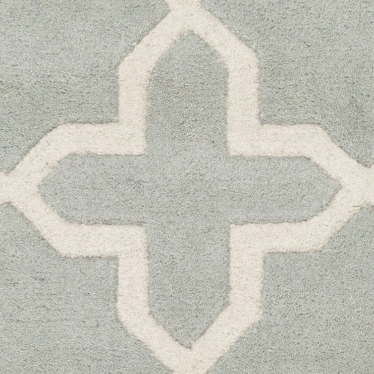 Helma Geometric Wool Hand Woven Area Rug