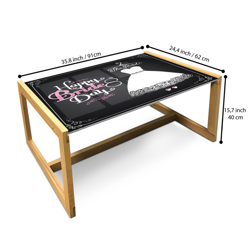 Jalex Sled Coffee Table, 90cm H x 62cm W x 40cm D