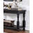 1Pc Sofa Table Open Bottom Shelf Plank Style Table Top Living Room Furniture
