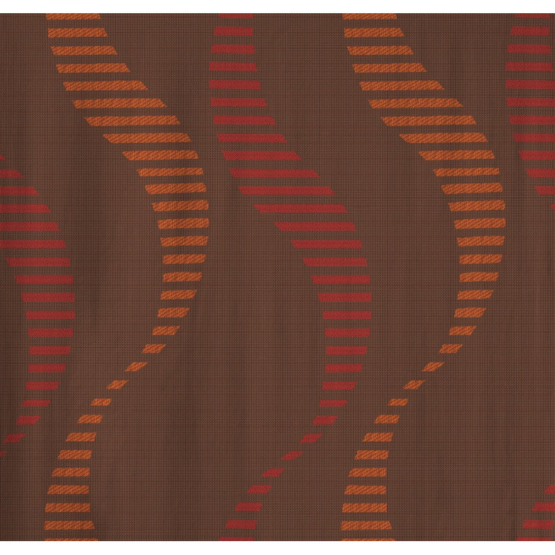Pearson Pencil Pleat, Single Curtain, opaque, 132cm Width x 255cm Drop, Red