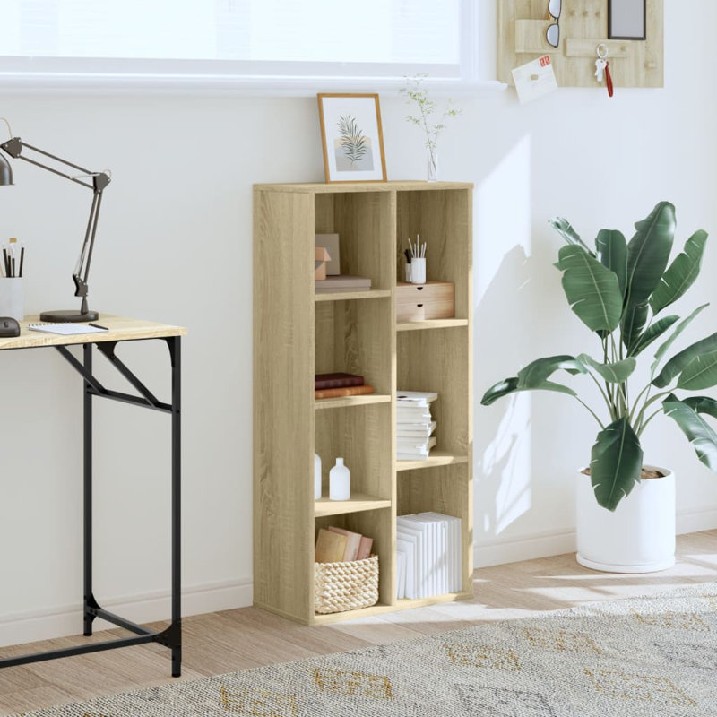 Savara 105cm H x 50cm W Bookcase, Sonoma Oak
