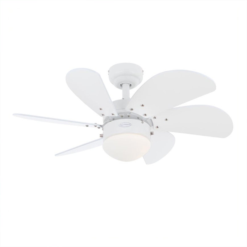 Jerseyville 30'' Ceiling Fan with Light Kit, White