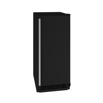 U-Line 15"W. 1 Class 25 Lb. Daily Production Crescent Ice Machine - Black