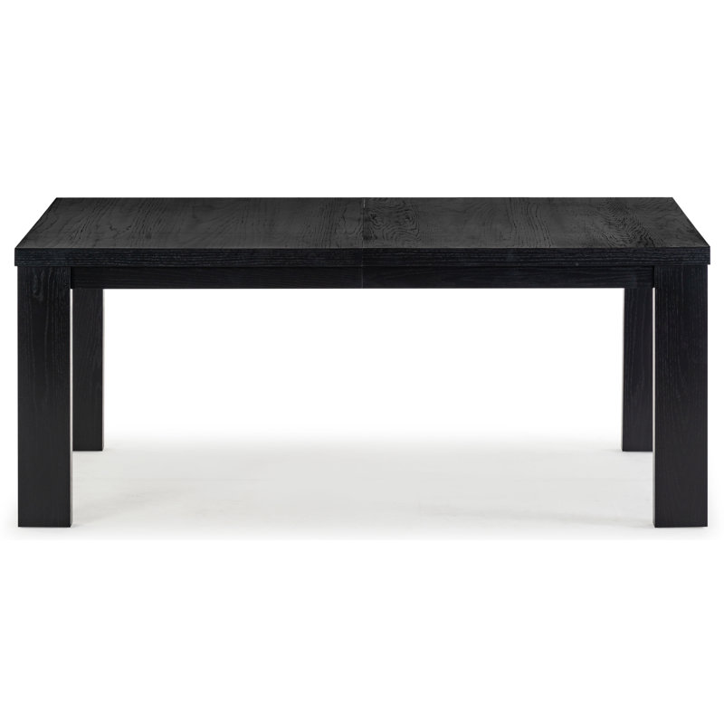 Desmond Extendable Wood Dining Table, Black