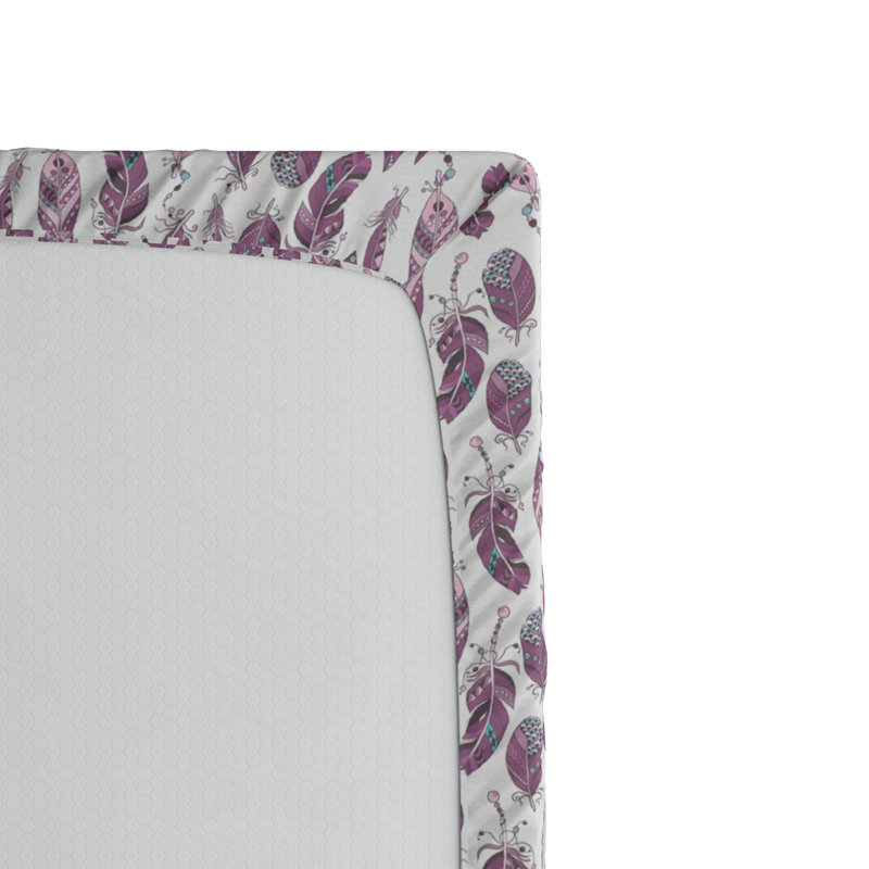 Microfiber Floral Fitted Sheet, Full Fitted Sheet, Pink