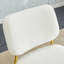  Chaise berçante en suède avec pieds dorés Teddy