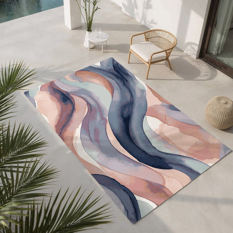 Dreamwave Indoor And Outdoor Area Rug, Rectangle 1'6" x 2'6"