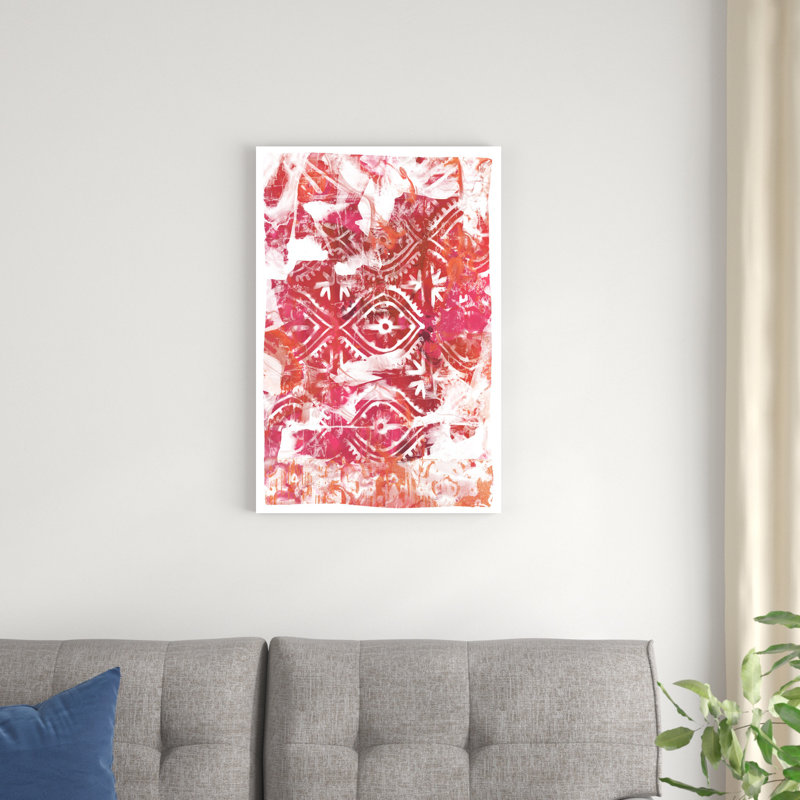 Global Fuchsia II by June Erica Vess - Graphic Art, Wrapped Canvas, 30cm H x 20cm W