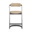 Baldwin Upholstered Stool with Metal Frame-623838305-623838310