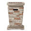Colonne d'extérieur d'extérieur 40 000 - 19,62 po, pierre naturelle, béton léger, accessoire séduisant, caractéristique ravissante