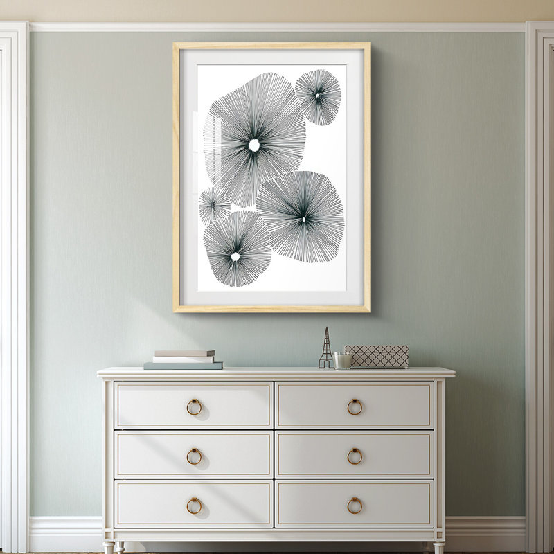 Bloom Spiral I -Framed Print, Natural, 25.5" H x 17.5" W
