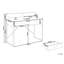 Metal Base Writing Desk