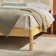 Blomquist Solid Wood Platform Bed with Rattan Inset Headboard