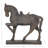 Wagnon Brown Polystone Prancing Horse Sculpture-830732726