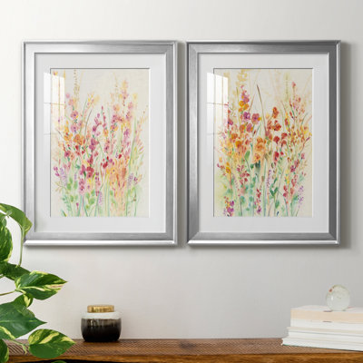 «Brilliant Floral I», reproduction encadrée de qualité supérieure, prête à être accrochée