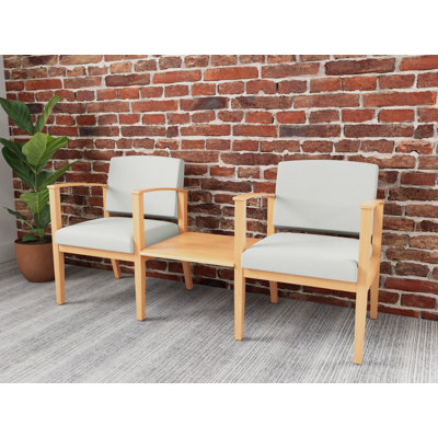 Structure en bois tandem 2 places avec table centrale Amherst