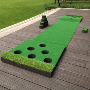 GoSports Pure Putt Challenge Putting Games - Huge 10ft Putting Green Rug  with 16 Golf Balls & Scorecard, 2-4 Player Indoor or Outdoor Games for All