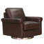 Fauteuil pivotant en cuir Pruszkow-104707288