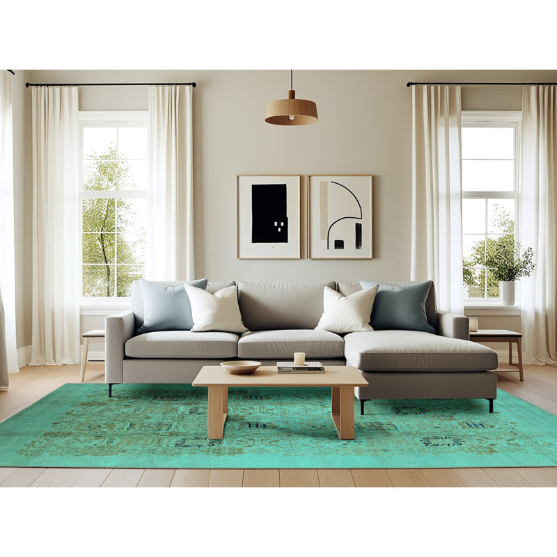 Oriental Indoor Rug, Rectangle 6' x 9'