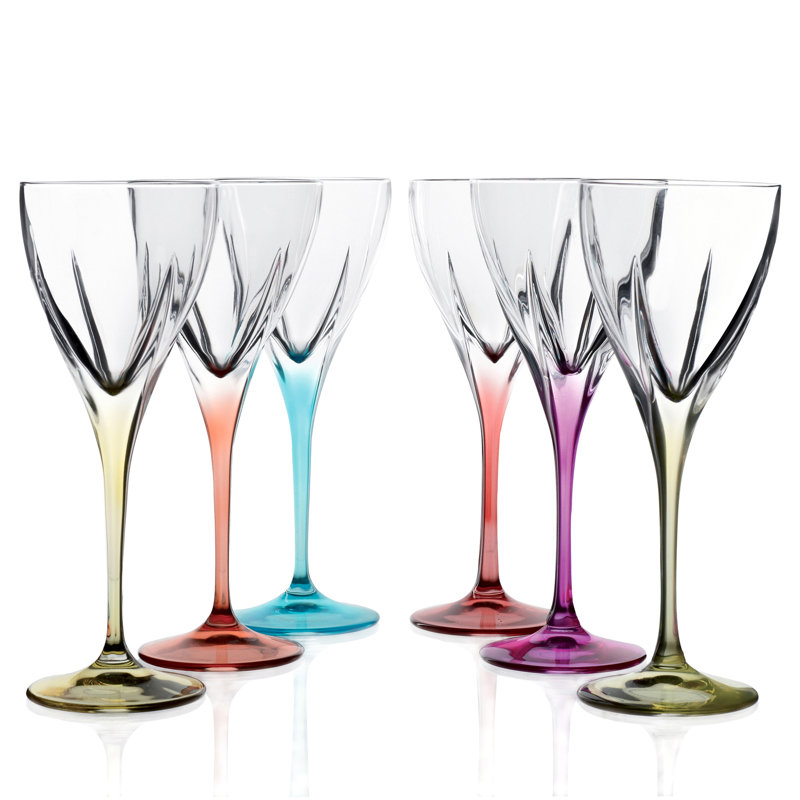 Ensemble de verre cordial en cristal 2 oz 6 pièces Logic