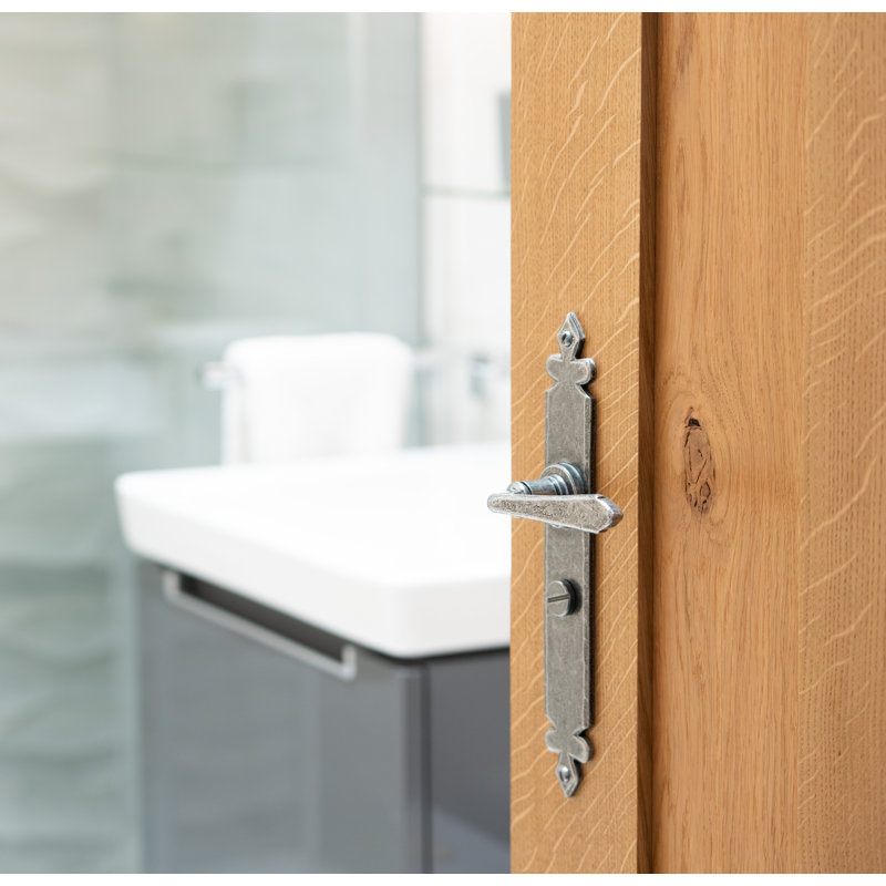 Cromwell Double Dummy Door Handle, Pewter Patina