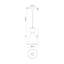 Luminaire suspendu géométrique 1 lumière Langford-88045094-88045093