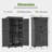 Garden 3 ft. W x 2 ft. D Outdoor Storage Tool Shed, Garden Storage Cabinet with Lockers-74282537