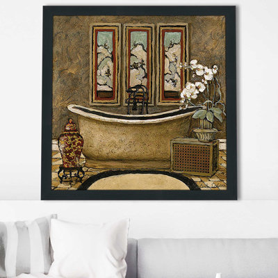 «Asian Warmth II (Square)» par Charlene Olson, reproduction