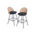 Swivel Upholstered Chenille Bar Stool-1268891585