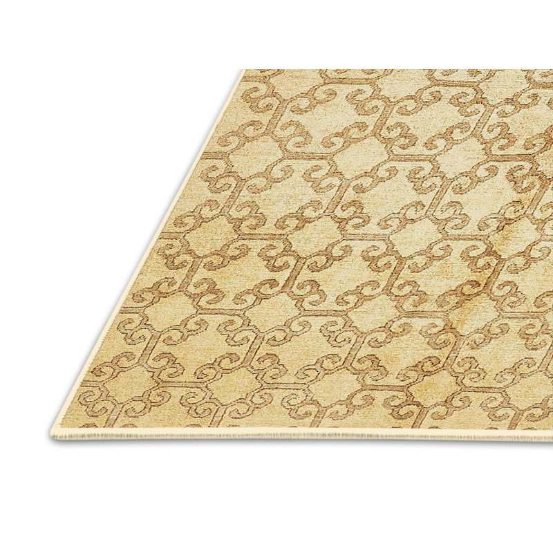 Tapis décoratif multicolore à motif abstrait, Rectangle 3 pi x 5 pi