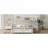 Platform Bed Compact L-Shaped Twin Over Full Bunk Frame, Clean White Solid Metal Construction for Bedrooms