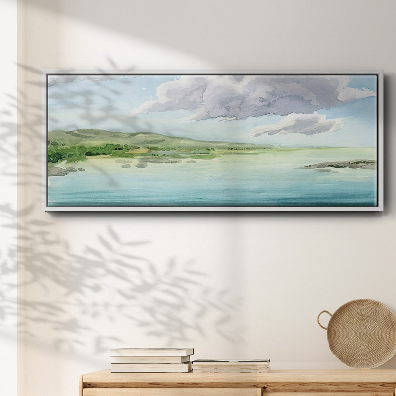 Clear Lagoon II- Framed Canvas