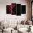Avery Red Black Abstract-106052366