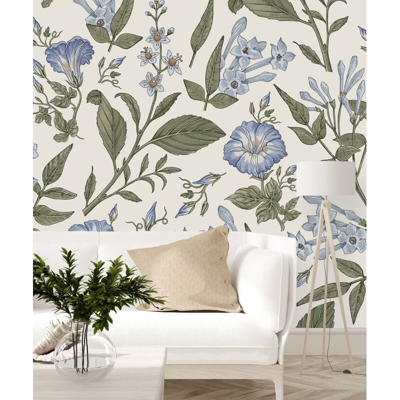 Murale fleurs sauvages, L 125 po x L 125 po
