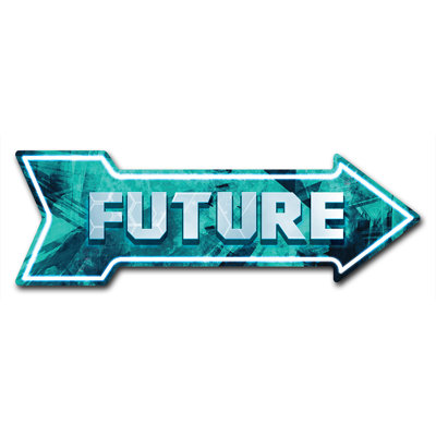 Decal-999857_Future Arrow Decal Funny Home Décor 24" Wide