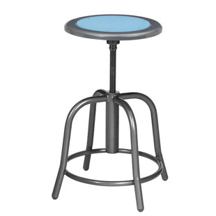 Vince  Swivel Stool with Steel Seat