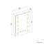 Mirrored Bathroom Cabinets with Mirror and 3 Adjustable Shelves