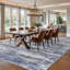 Tapis d'intérieur / bleu avec tapis en caoutchouc lavables à la machine 9 x 12-1780081621-1803282889