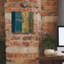  «Juxtapose 3 Metallic» par Cheryl Warrick, art mural sur toile, 12 po x 12 po
