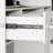 Modern Dual-Color Reception Desk With Storage And Sleek Design