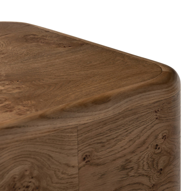 Talessi End Table-Wheat Medium Burl Oak