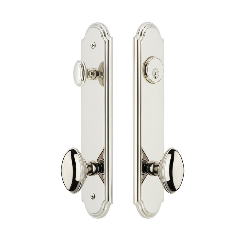 Ensemble d'entrée complet Arc, Nickel poli, 2,375 po