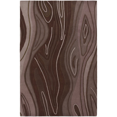 Inhabit Designer Brown Area Rug