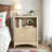 Modern Fluted Nightstand with Built-In Charging Station, 3-Tier Storage & Drawer, Compact Bedside Table for Bedroom, Living Room, or Entryway-107237797-103522458