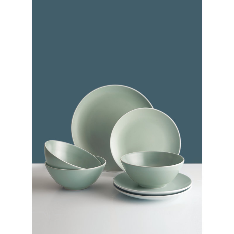 Mason Cash Classic Collection 12 Piece Dinnerware Set, Service for 4, Green